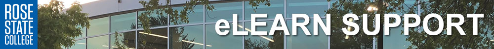 Rose eLearn Support Banner Image